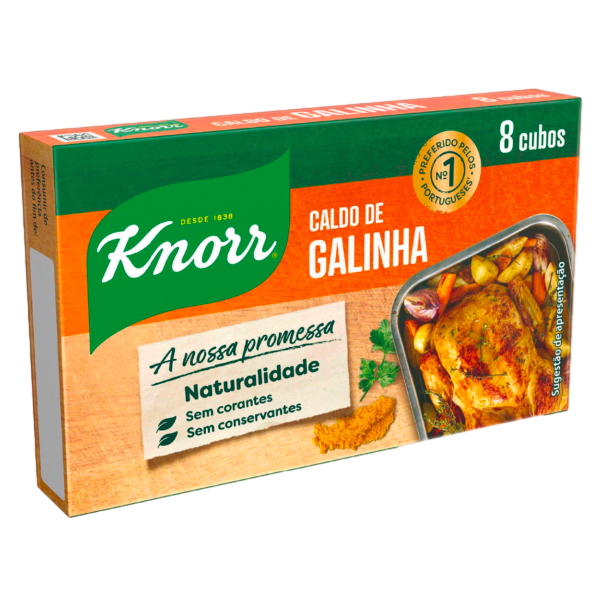 KNORR CALDO DE GALINHA CUBOS 8UN 80G