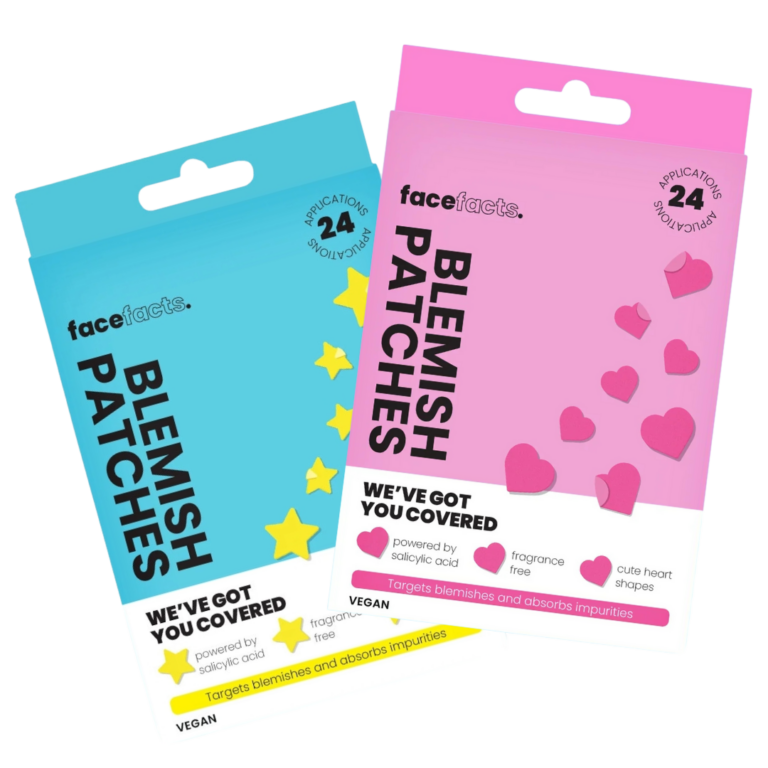 FACE FACTS PARCHES ANTIACNE HEARTS/STARS  24U