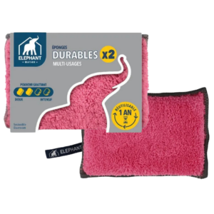 ELEPHANT ÉPONGE MICROFIBRE 2U