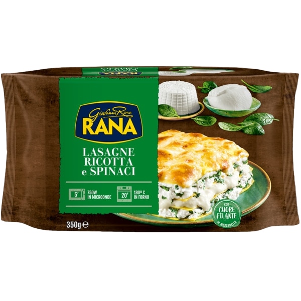 RANA LASANHA RICOTTA E ESPINAFRES 350G