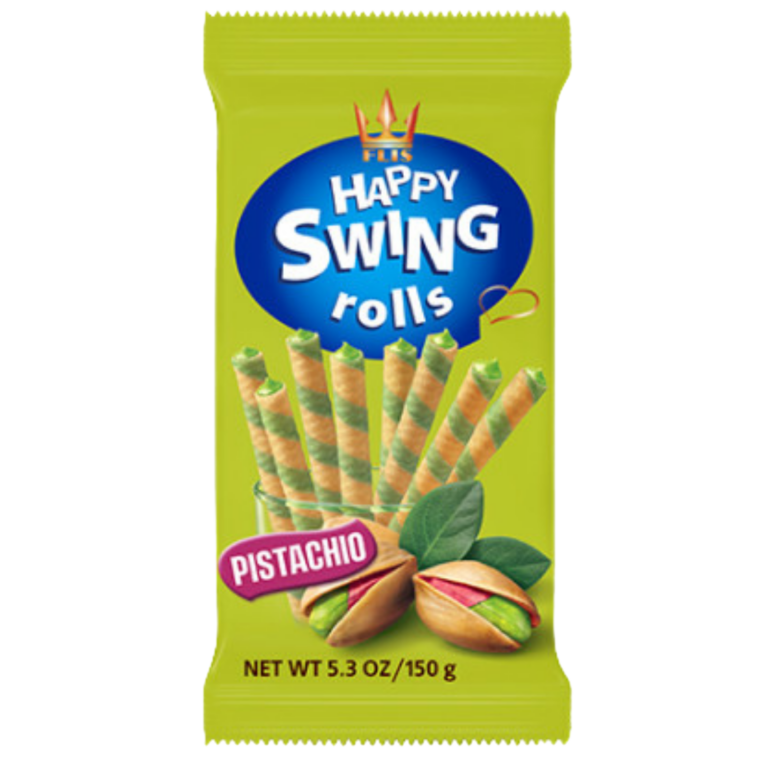 HAPPY SWING ROLLS PISTACHE 150G