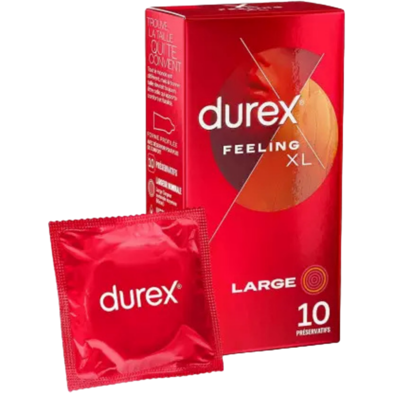DUREX PRÉSERVATIFS FEELING XL 10U