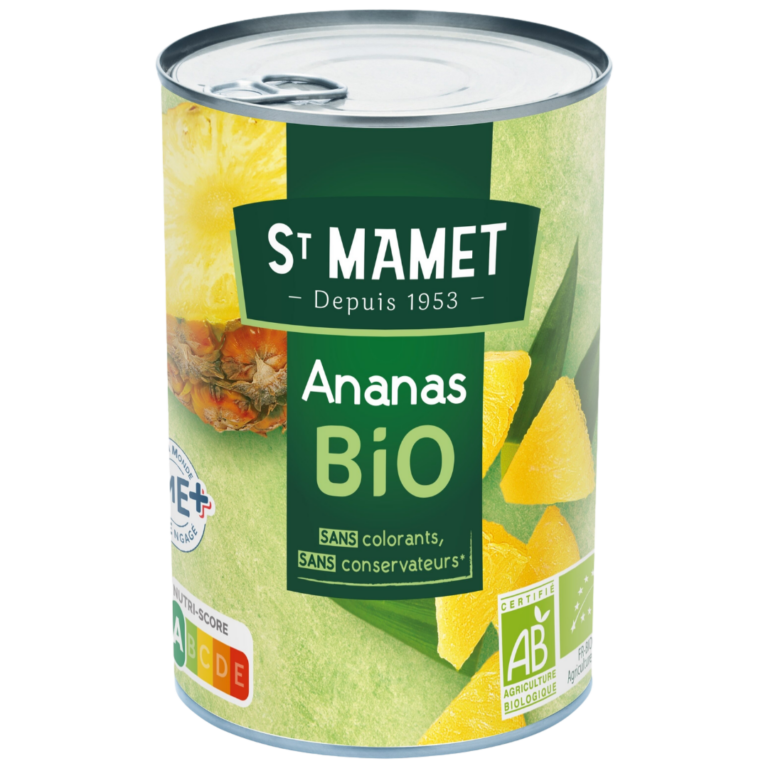 SAINT MAMET ANANAS EN MORCEAUX BIO 412G