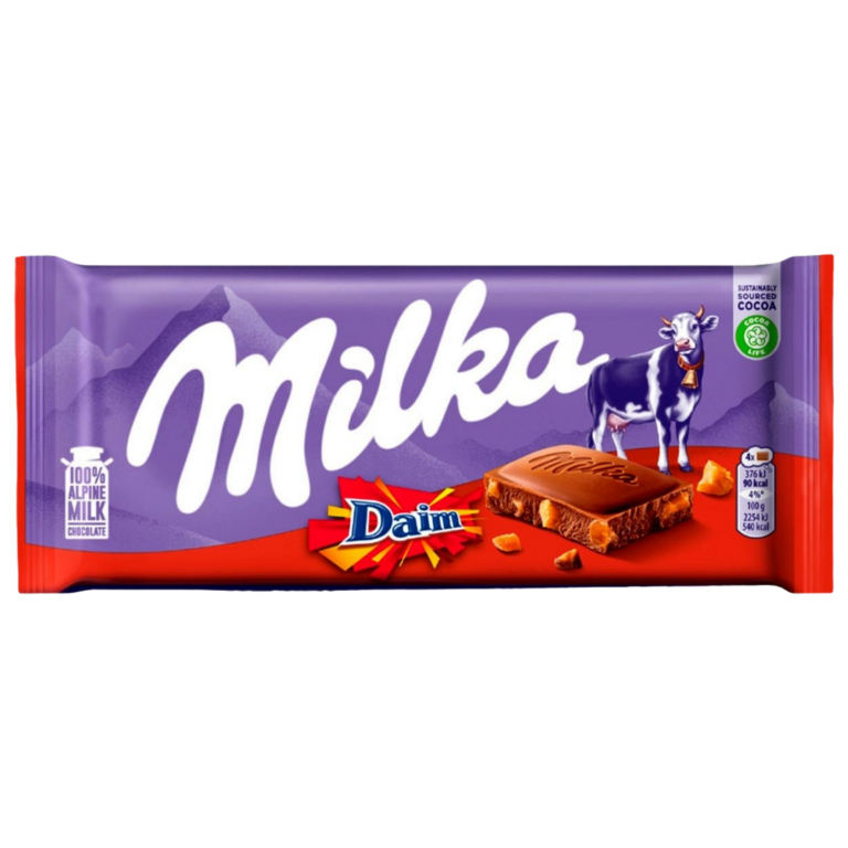 MILKA DAIM CHOCOLAT 100G