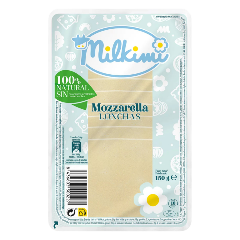 MILKIMI QUESO LONCHAS MOZZARELLA 150GR