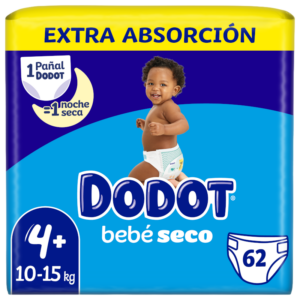DODOT BEBE EX SECO PAÑAL T4+(10-15KG) 62U