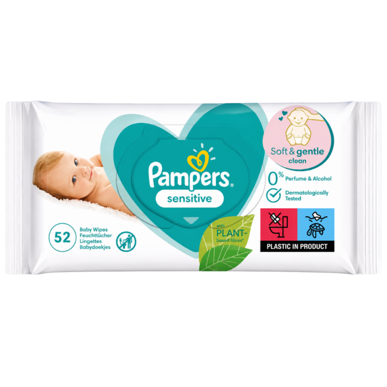 PAMPERS LINGETTES BÉBÉ PEAU SENSIBLE 52U