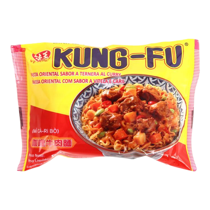 KUNG FU PASTA TERNERA CURRY 85G