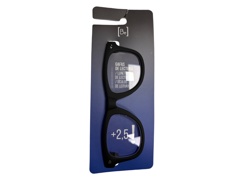 BE GAFAS LECTURA  + 2.50 NEGRAS