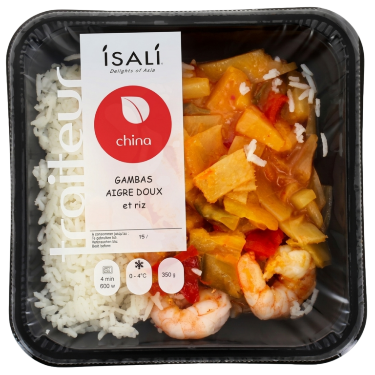 ISALI GAMBAS AIGRE-DOUX ET RIZ 350G
