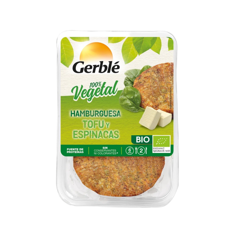 GERBLE HAMBURGUESA VERDURAS Y ESPIN 165G