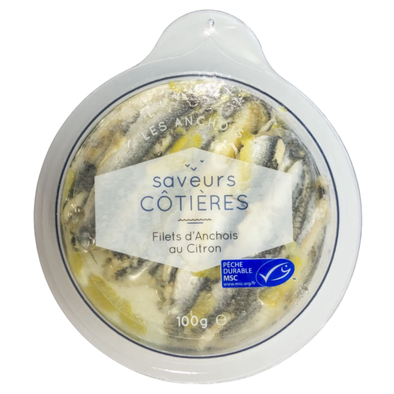 SAVEURS CÔTIÈRES FILET ANCHOIS CITRON MSC 100G