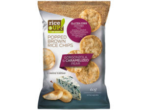 RICEUPS CHIPS SEM GLÚTEN GORGONZOLA PERA 60G