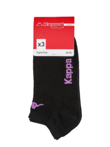 KAPPA CALCETÍN CORTO BÁSICO MUJER PACK 3