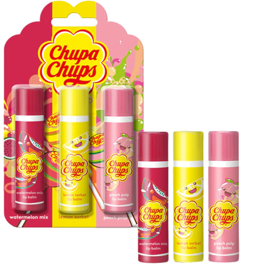 CHUPA CHUPS BALSAMO LABIAL TRIPACK
