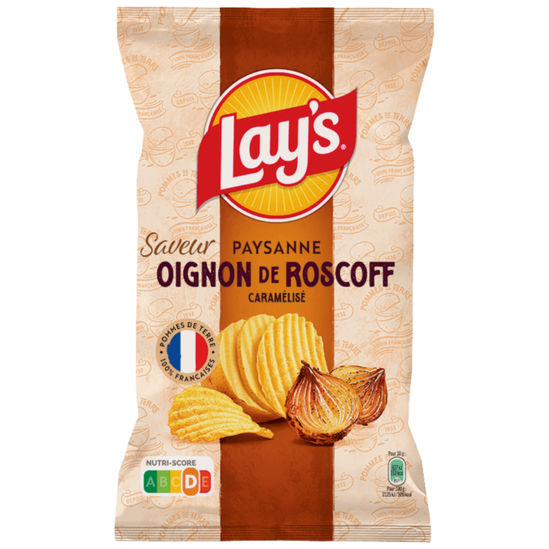 LAYS CHIPS PAYSANNE OIGNONS ROSCOFF 120G