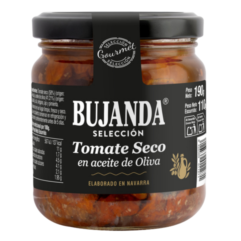 BUJANDA TOMATE SECO AC. OLIVA FCO 110G