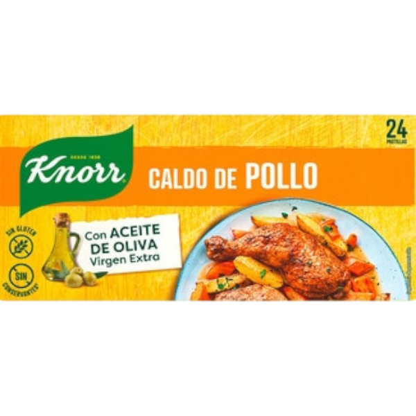 KNORR CALDO DE POLLO 24 UNIDADES 240G