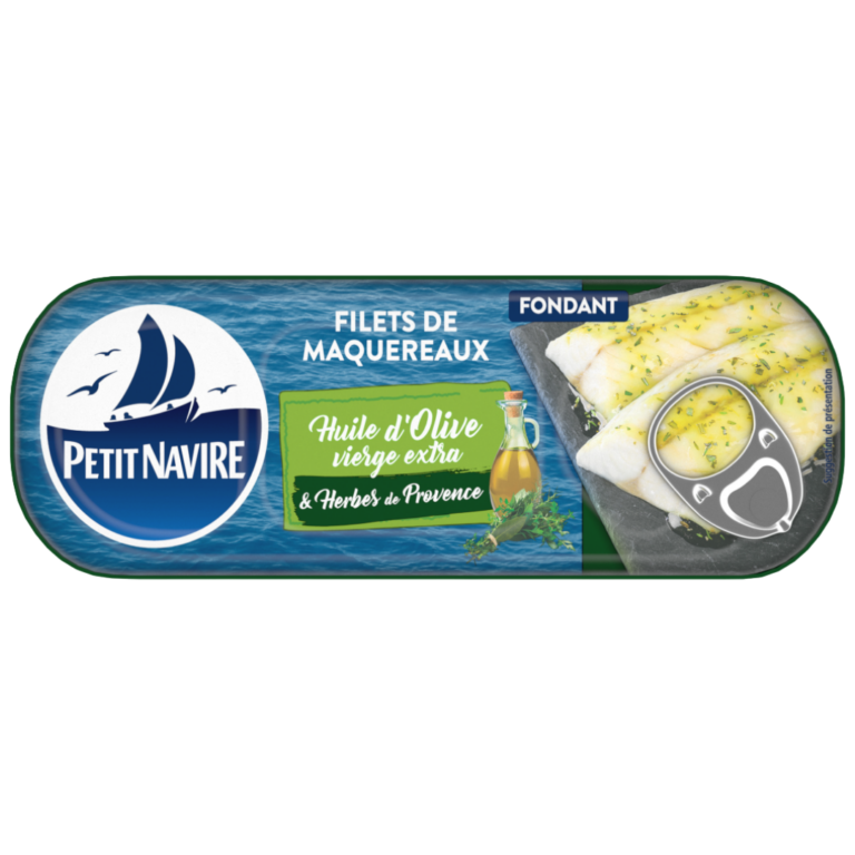 PETIT NAVIRE MAQUEREAUX HUILE D'OLIVE 145G