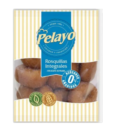 PELAYO ROSQUILLAS INTEGRALES 0% 225G