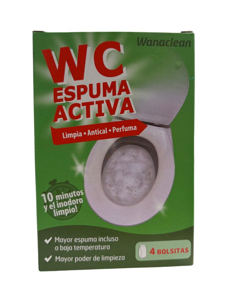 WANACLEAN LIMPIADOR WC ESPUMA ACTIVA 4UD