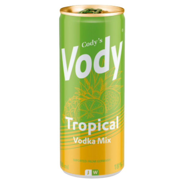 VODY TROPICAL VODKA MIX 18% 25CL