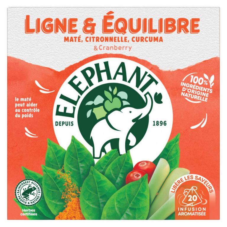 ELEPHANT INFUSION MATÉ CITRONELLE CURCUMA 20U
