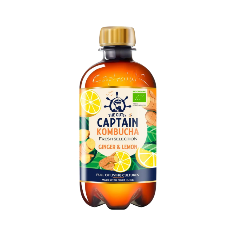 THE GUTSY CAPTAIN KOMBUCHA CON JENGIBRE Y LIMÓN 400 ML