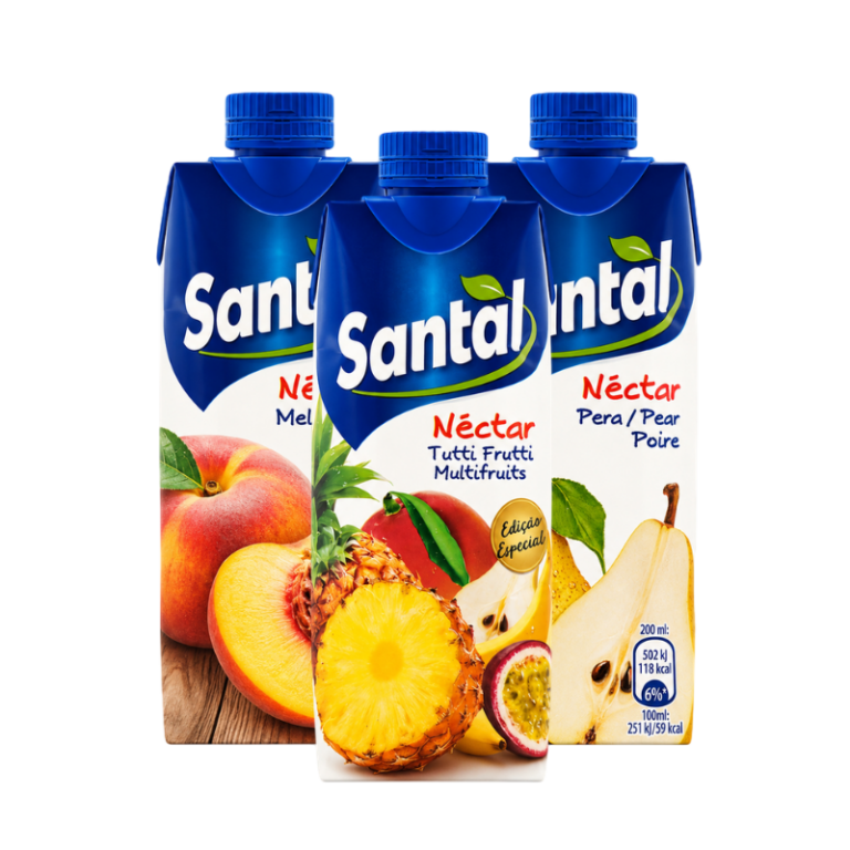 SANTAL NÉCTAR TUTTI FRUTTI / PÊSSEGO / PERA 200ML