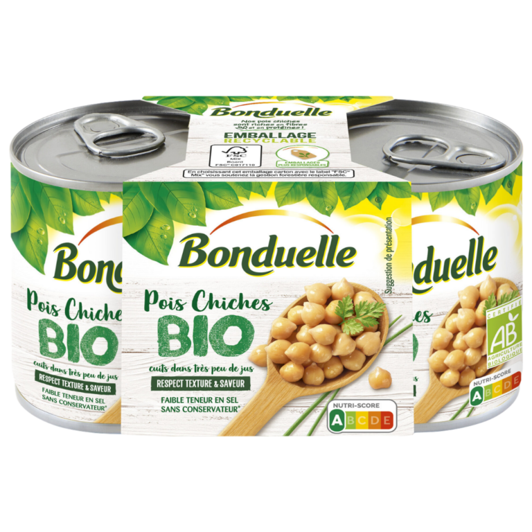 BONDUELLE POIS CHICHE BIO 2X130G