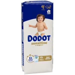 DODOT FRALDAS SENSITIVE T4 (9-14 KG) 48UN