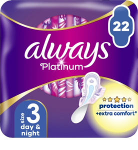 ALWAYS COMPRESSES PLATINUM ULTRA NUIT 22