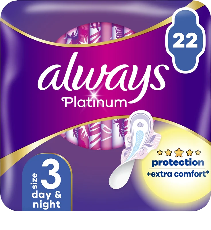 ALWAYS COMPRESSES PLATINUM ULTRA NUIT 22