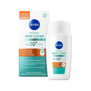 NIVEA FLUIDO DERMA SKIN CLEAR SPF50 40ML
