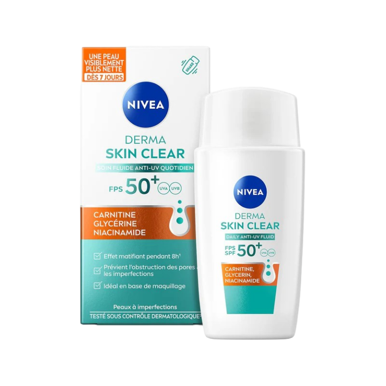 NIVEA FLUIDO DERMA SKIN CLEAR SPF50 40ML