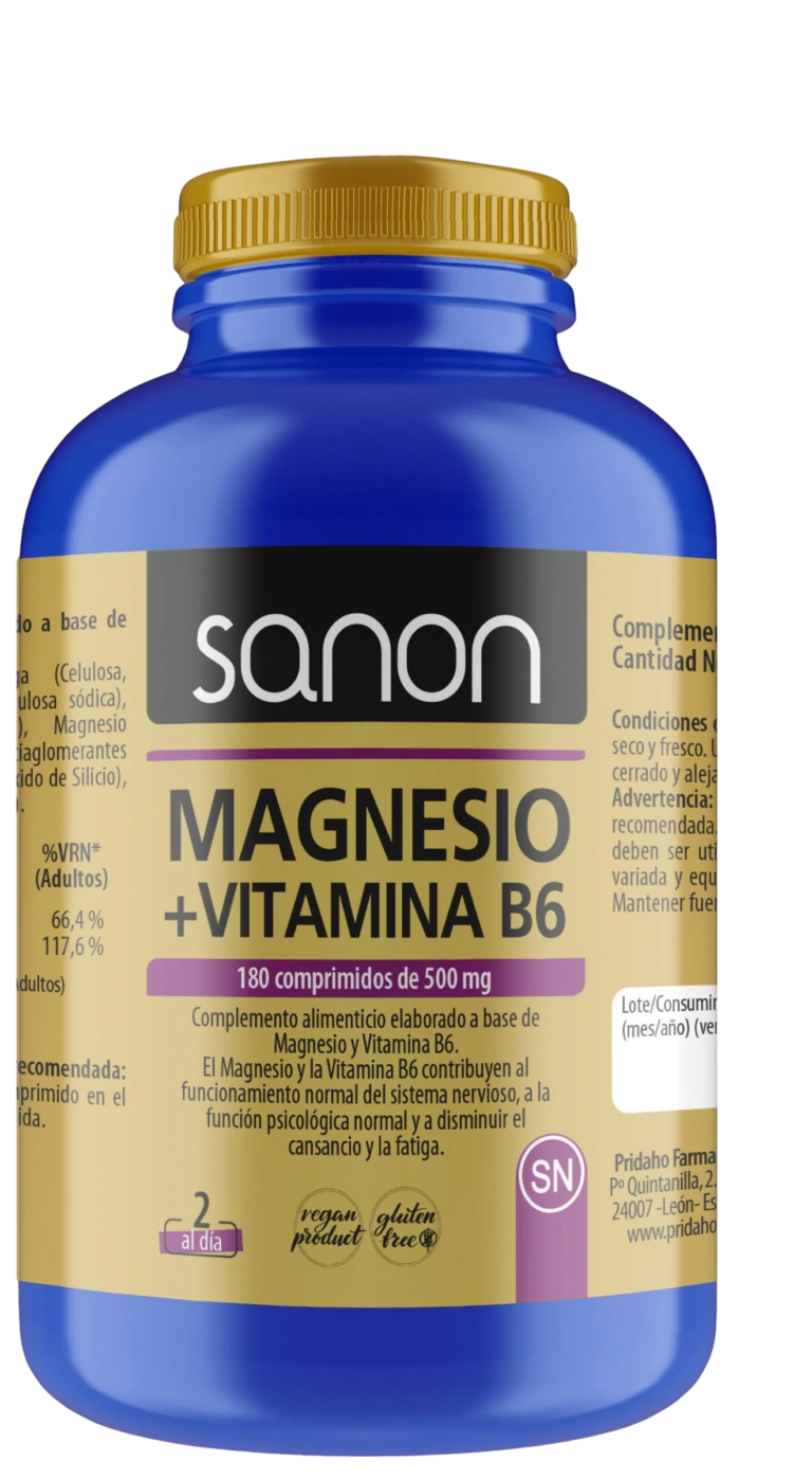SANON MAGNESIO + VITAMINA B6 180C 90G