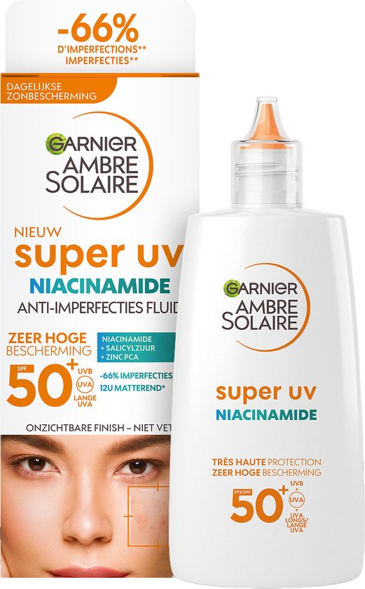 AMBRE SOLAIRE PROTECTOS SOLAR FACIAL UV NIACINAMIDE SPF 50+ 40ML