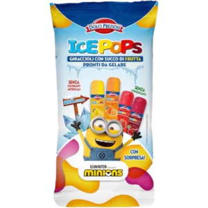 DOLCI PREZIOSI ICE POPS MINIONS 4UDS 40ML