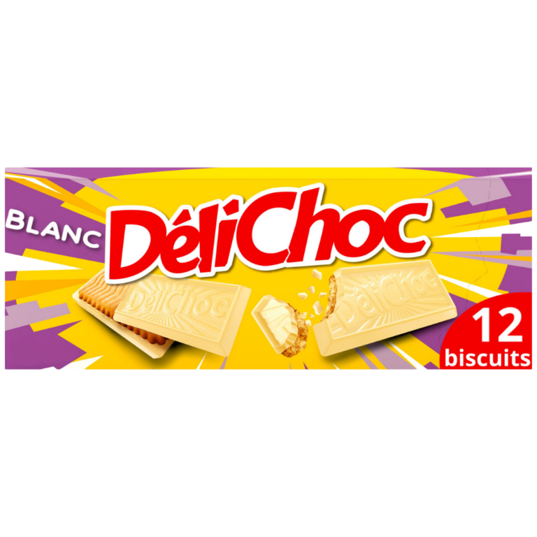 DELICHOC BISCUITS CHOCOLAT BLANC 150G