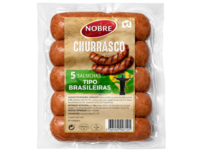 NOBRE SALSICHAS CHURRASCO BRASILEIRAS 220G