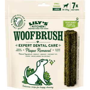 LILY'S KITCHEN SNACK CÃO PEQUENO WOOFBRUSH 154G