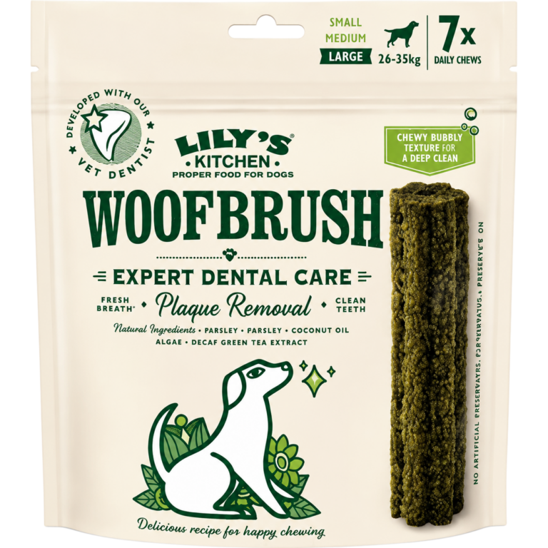 LILY'S KITCHEN SNACK CÃO PEQUENO WOOFBRUSH 154G