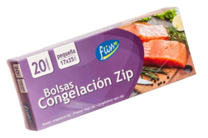 FLISS BOLSA CONGELACIÓN CIERRE ZIP 17X25CM 20UDS