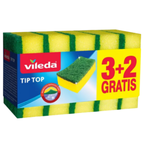 VILEDA ESFREGÃO TIP TOP MULTIUSOS 3+2 UN