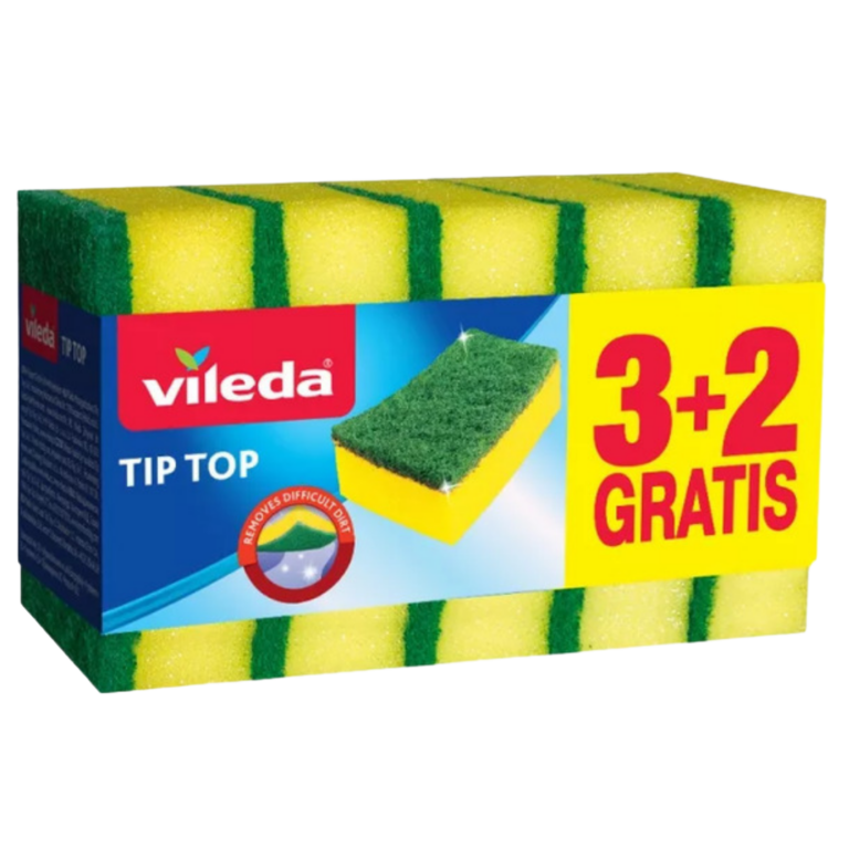 VILEDA ESFREGÃO TIP TOP MULTIUSOS 3+2 UN