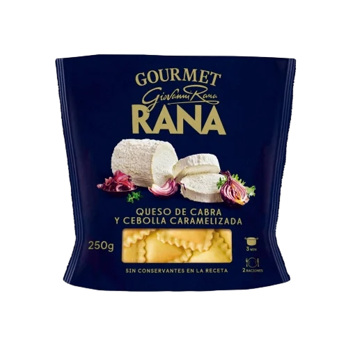 RANA RAVIOLI QUEIJO CABRA E CEBOLA CARAMELIZADA 250G
