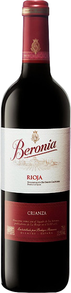 BERONIA VINO TINTO CRIANZA D.O.RIOJA 75C