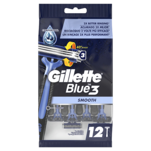 GILLETTE BLUE 3 MÁQUINAS DESECHABLES SMOOTH/SLALOM 12U
