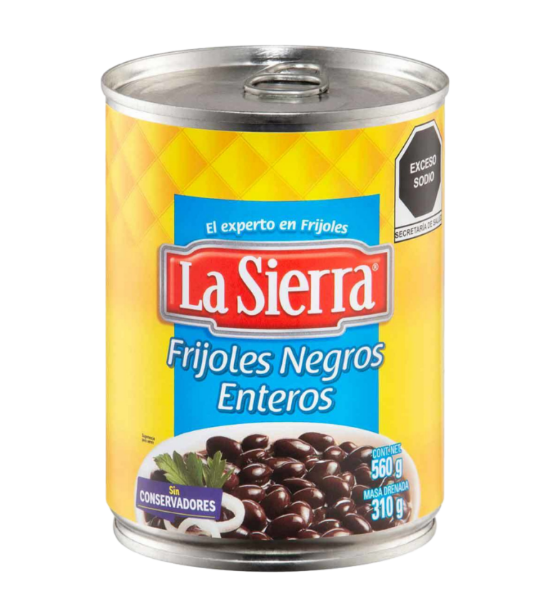 LA SIERRA FRIJOLES NEGROS ENTEROS LATA 560G