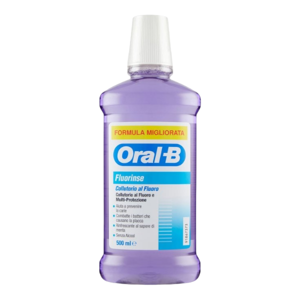 ORAL-B ENJUAGUE FLUOR S/ ALCOHOL 500ML
